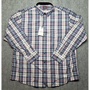 UNTUCKit Billecart Shirt Mens 3XLT Multicolor Plaid Long Sleeve Button Up New
